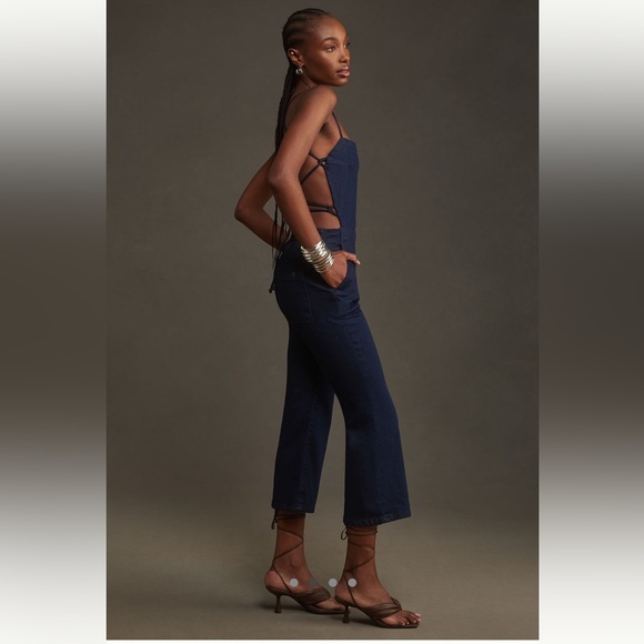 Pilcro Open-Back Denim Jumpsuit - Picture 2 of 9